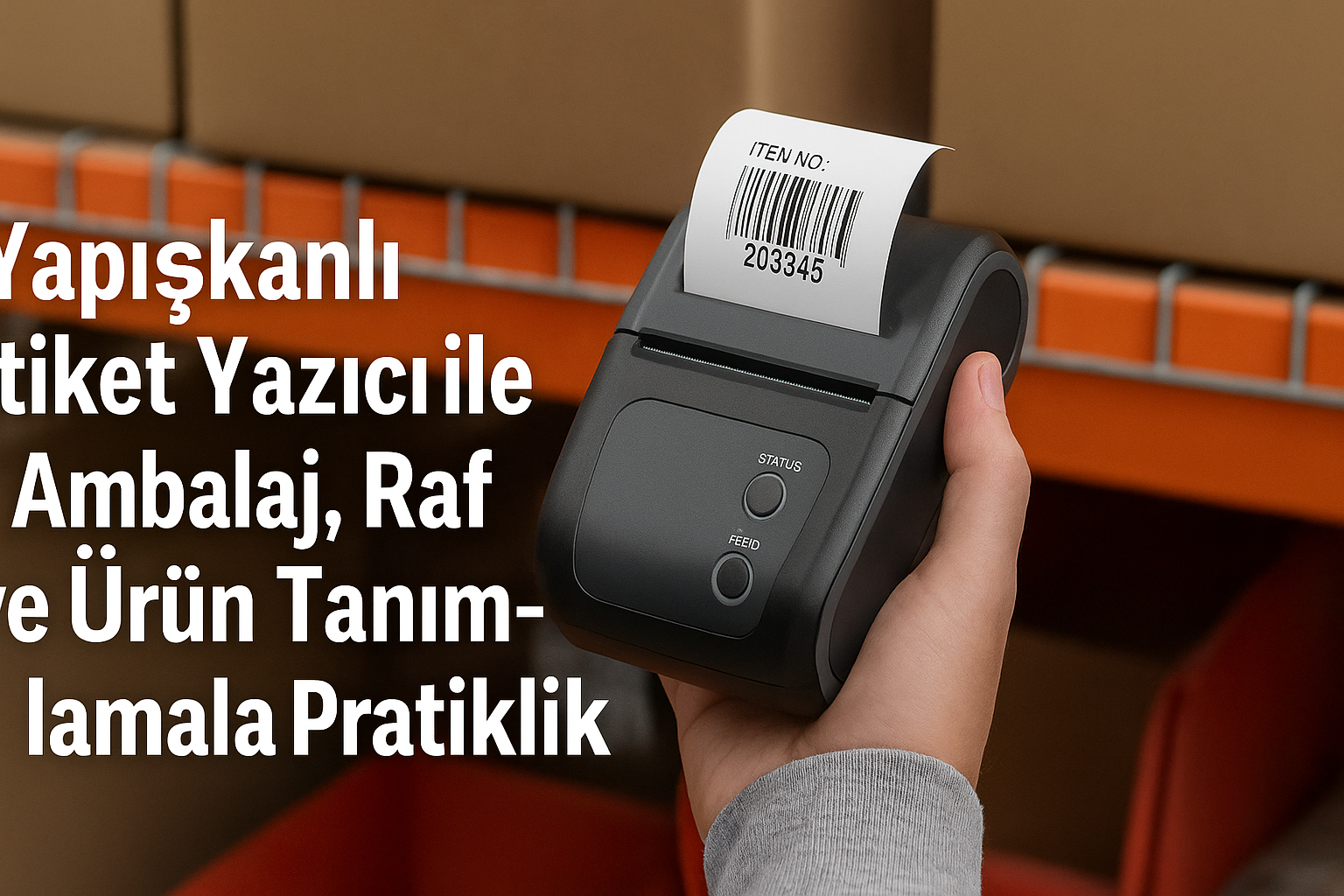 Yapışkanlı Etiket Yazıcı ile Ambalaj, Raf ve Ürün Tanımlamada Pratiklik
